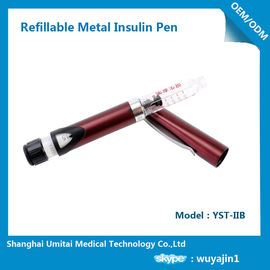 Type 2 Diabetes Insulin Pens For Humalog Cartridge Metal Outer Housing