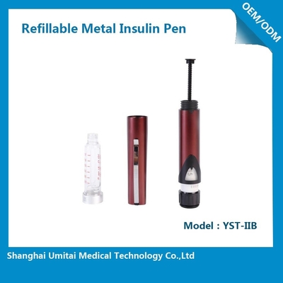 สีขาว อินซูลิน Pen with Fine Needle สําหรับการรักษาโรคเบาหวาน